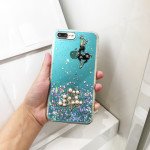 Wholesale iPhone SE 2020 / 8 / 7 3D Deer Crystal Diamond Shiny Case (Blue)